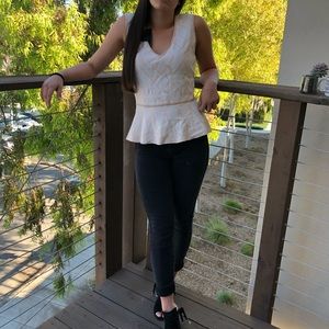 BCBG Peplum style shirt